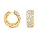 Pendientes Criollas de oro amarillo de 18 Kt con diamantes de 2,50 ct