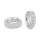 Pendientes Criollas de oro blanco de 18 Kt con diamantes de 1,70 ct
