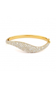 Esclava de oro amarillo de 18 Kt con diamantes de 5,00 a 5,15 ct