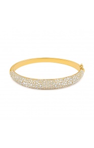 Esclava Pavé de oro amarillo de 18 Kt con diamantes de 5,50 a 5,70 ct
