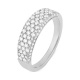 Anillo Media alianza de oro blanco de 18 Kt con diamantes de 1,10 a 3,10 ct