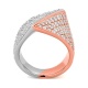 Anillo Pavé de oro de 18 Kt con diamantes de 3,31 ct