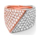Anillo Pavé de oro de 18 Kt con diamantes de 3,31 ct