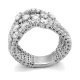 Anillo de oro blanco de 18 Kt con diamantes de 3,15 ct