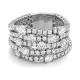Anillo de oro blanco de 18 Kt con diamantes de 3,15 ct
