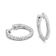Pendientes Criollas de oro blanco de 18 Kt con diamantes de 0,33 a 2,25 ct