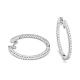 Pendientes Criollas de oro blanco de 18 Kt con diamantes de 0,33 a 2,25 ct