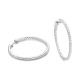 Pendientes Criollas de oro blanco de 18 Kt con diamantes de 0,33 a 2,25 ct