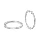 Pendientes Criollas de oro blanco de 18 Kt con diamantes de 0,33 a 2,25 ct