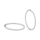 Pendientes Criollas de oro blanco de 18 Kt con diamantes de 0,33 a 2,25 ct