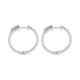 Pendientes Criollas de oro blanco de 18 Kt con diamantes de 0,60 ct