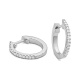 Pendientes Criollas de oro blanco de 18 Kt con diamantes de 0,18 a 0,94 ct