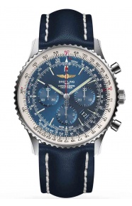 Breitling Navitimer 01 (46mm) - 3 Bares - ∅46 mm, Esfera azul, piel
