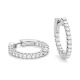 Pendientes Criollas de oro blanco de 18 Kt con diamantes de 0,50 a 4,00 ct