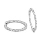 Pendientes Criollas de oro blanco de 18 Kt con diamantes de 0,50 a 4,00 ct