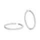 Pendientes Criollas de oro blanco de 18 Kt con diamantes de 0,50 a 4,00 ct