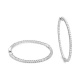 Pendientes Criollas de oro blanco de 18 Kt con diamantes de 0,50 a 4,00 ct