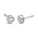 Pendientes Dormilonas de oro blanco de 18 Kt con diamantes de 0,10 a 0,60 ct