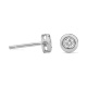 Pendientes Dormilonas de oro blanco de 18 Kt con diamantes de 0,10 a 0,60 ct