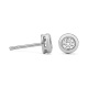 Pendientes Dormilonas de oro blanco de 18 Kt con diamantes de 0,10 a 0,60 ct