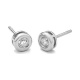 Pendientes Dormilonas de oro blanco de 18 Kt con diamantes de 0,10 a 0,60 ct