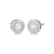 Pendientes Dormilonas de oro blanco de 18 Kt con diamantes de 0,10 a 0,60 ct