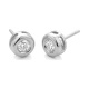 Pendientes Dormilonas de oro blanco de 18 Kt con diamantes de 0,10 a 0,60 ct