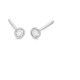 Pendientes Dormilonas de oro blanco de 18 Kt con diamantes de 0,25 a 1,06 ct