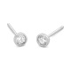 Pendientes Dormilonas de oro blanco de 18 Kt con diamantes de 0,25 a 1,06 ct