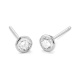Pendientes Dormilonas de oro blanco de 18 Kt con diamantes de 0,25 a 1,06 ct