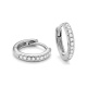 Pendientes Criollas de oro blanco de 18 Kt con diamantes de 0,08 a 0,18 ct