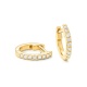 Pendientes Criollas de oro amarillo de 18 Kt con diamantes de 0,10 a 1,25 ct