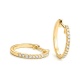 Pendientes Criollas de oro amarillo de 18 Kt con diamantes de 0,10 a 1,25 ct