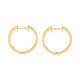 Pendientes Criollas de oro amarillo de 18 Kt con diamantes de 0,10 a 1,25 ct