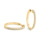 Pendientes Criollas de oro amarillo de 18 Kt con diamantes de 0,10 a 1,25 ct