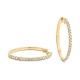 Pendientes Criollas de oro amarillo de 18 Kt con diamantes de 0,10 a 1,25 ct