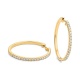 Pendientes Criollas de oro amarillo de 18 Kt con diamantes de 0,10 a 1,25 ct