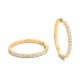 Pendientes Criollas de oro amarillo de 18 Kt con diamantes de 0,10 a 1,25 ct