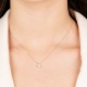 Colgante Solitario de oro blanco de 18 Kt con diamante de 0,05 a 0,83 ct