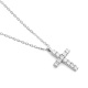 Colgante Cruz de oro blanco de 18 Kt con diamantes de 0,10 a 0,38 ct