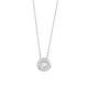 Colgante Solitario de oro blanco de 18 Kt con diamante de 0,05 a 0,50 ct