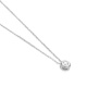 Colgante Solitario de oro blanco de 18 Kt con diamante de 0,05 a 0,50 ct