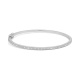 Esclava de oro blanco de 18 Kt con diamantes de 0,48 ct