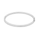 Esclava de oro blanco de 18 Kt con diamantes de 0,85 ct