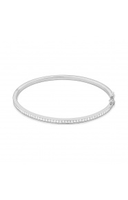Esclava de oro blanco de 18 Kt con diamantes de 0,85 ct