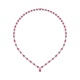Collar de oro blanco de 18 Kt con espinelas de 16,35 ct y diamantes de 5,15 ct