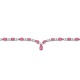 Collar de oro blanco de 18 Kt con espinelas de 16,35 ct y diamantes de 5,15 ct