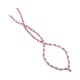 Collar de oro blanco de 18 Kt con espinelas de 16,35 ct y diamantes de 5,15 ct