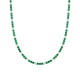 Collar Rivière de oro blanco de 18 Kt con esmeraldas de 11,89 ct y diamantes de 4,73 ct